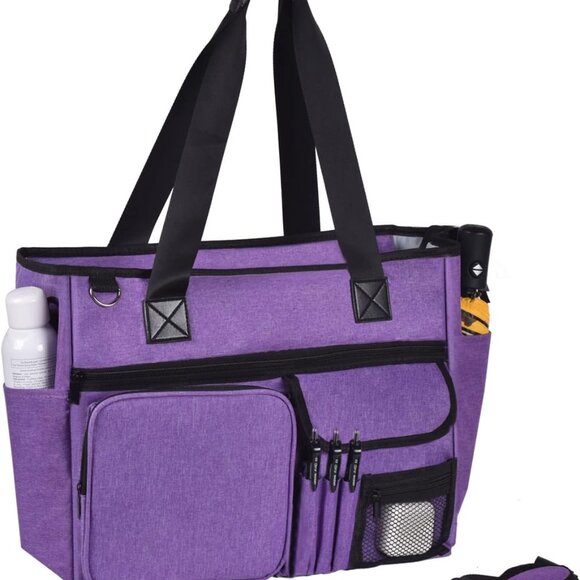 Nurse Tote Bag Mesh Nylon Polyester Multiple Pockets Unisex Work Storage - Picture 1 of 6